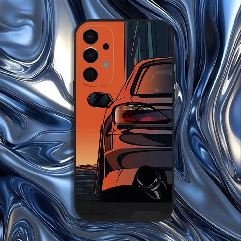 Japan JDM Sports Cars Comic Cover Handyhülle für Samsung S25, S24, S21, S22, S23, S30, Ultra, S20, Plus, Fe, Lite, 5G Schwarz Cover