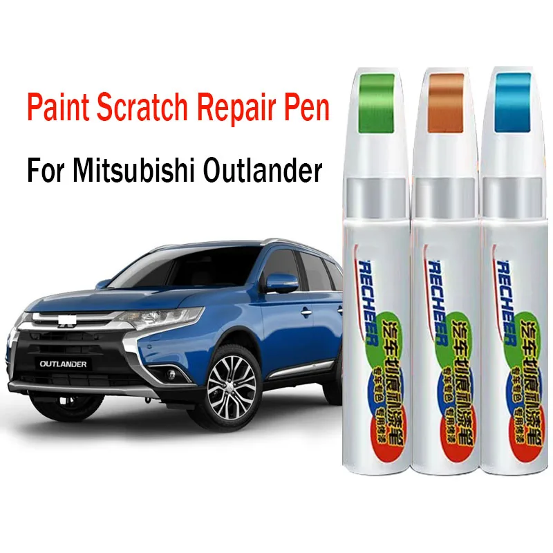 Bolígrafo de pintura para reparación de arañazos de coche, retoque de pintura para Mitsubishi Outlander, removedor de arañazos, accesorios para el cuidado de la pintura del coche