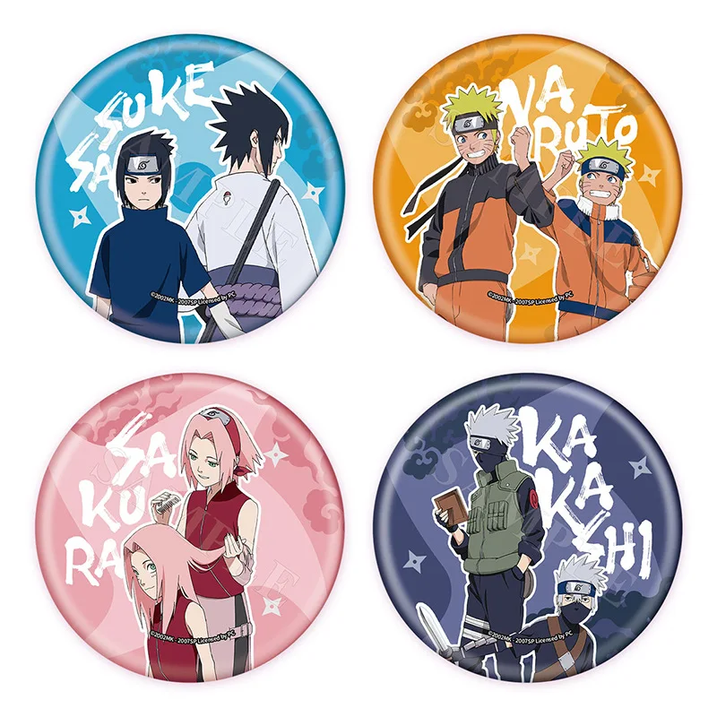 NARUTO Nr. 7 Team Hatake Kakashi Uchina Sasuke Haruno Sakura Ninja Offizielle Autorisierung Wachstumsserie Cosplay Abzeichen