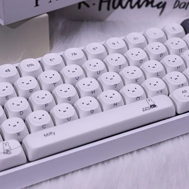 High appearance MOA five sided thermal sublimation compatible mechanical keyboard 60-108