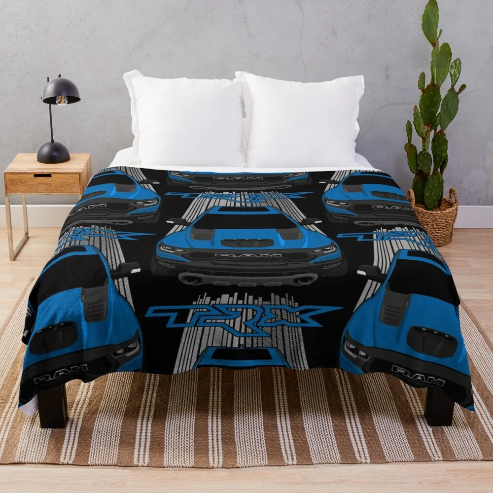 

Ram 1500 TRX - Hydro Blue Throw Blanket Weighted Blanket blankets and blankets