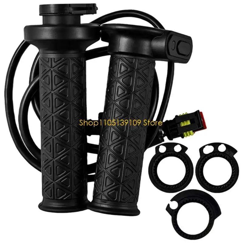

P5ED 7/8" 22mm Motorcycle Electric Heated Hand Grips 5 Level Adjustable Temperature Universal Compatibility Ergonomic Design