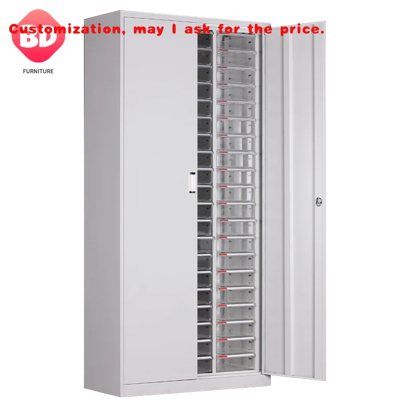

custom.Factory-issued Steel Storage Spare Parts Cabinet Adjustable Drawers Industrial Design Style Office Hospital Filing Ca