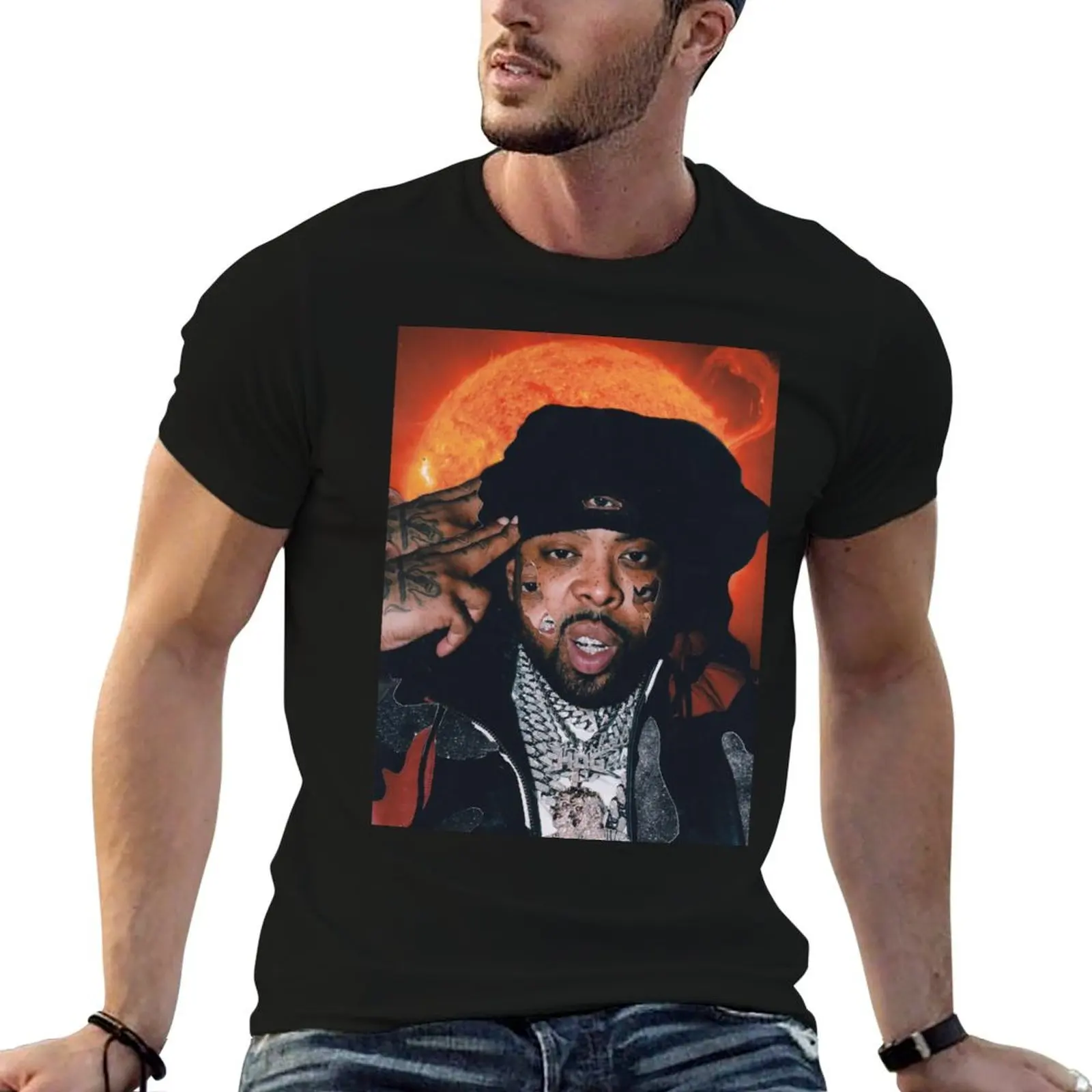 Westside Gunn eyes T-Shirt anime clothes basketball graphic tees anime figures t shirts for men graphic