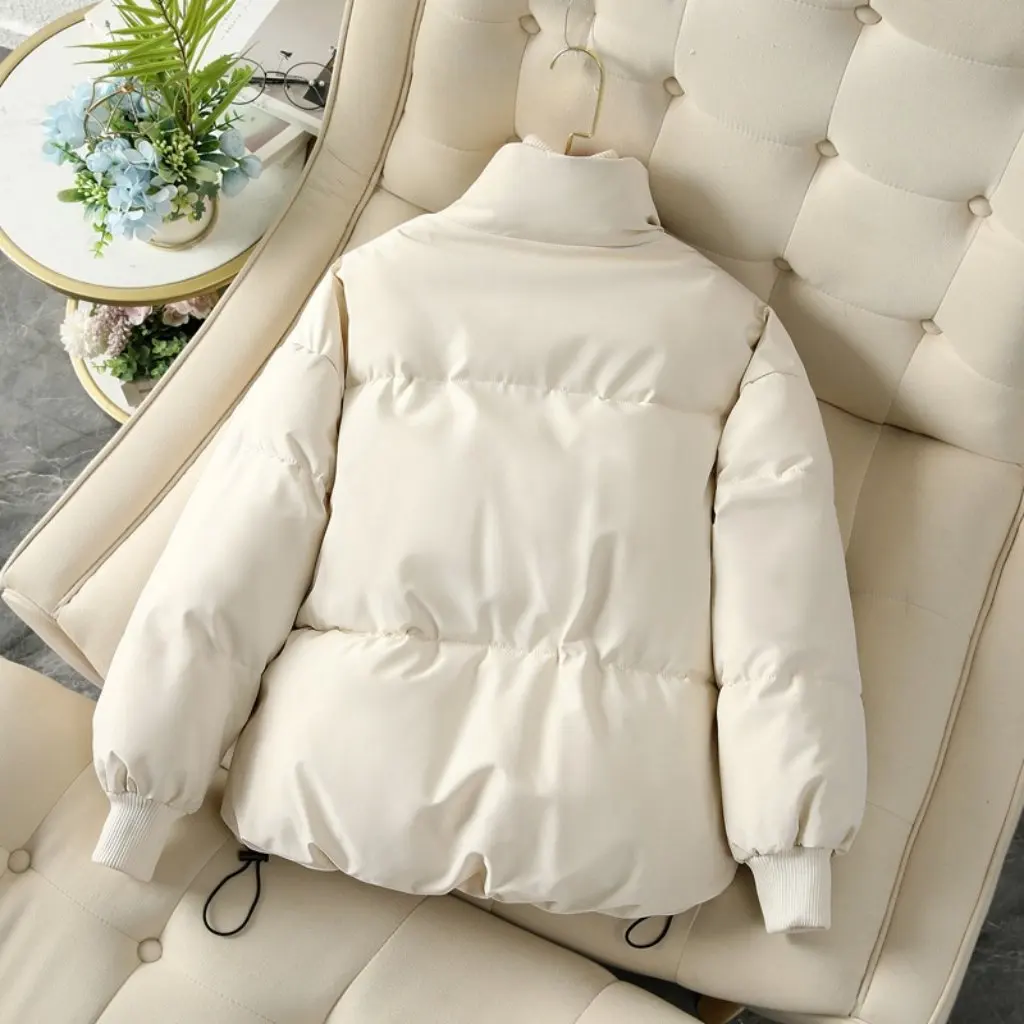 

Women's Short down Cotton-Padded Jacket Winter Korean Style Small Bread Padded Coat Warm Casual Outerwear