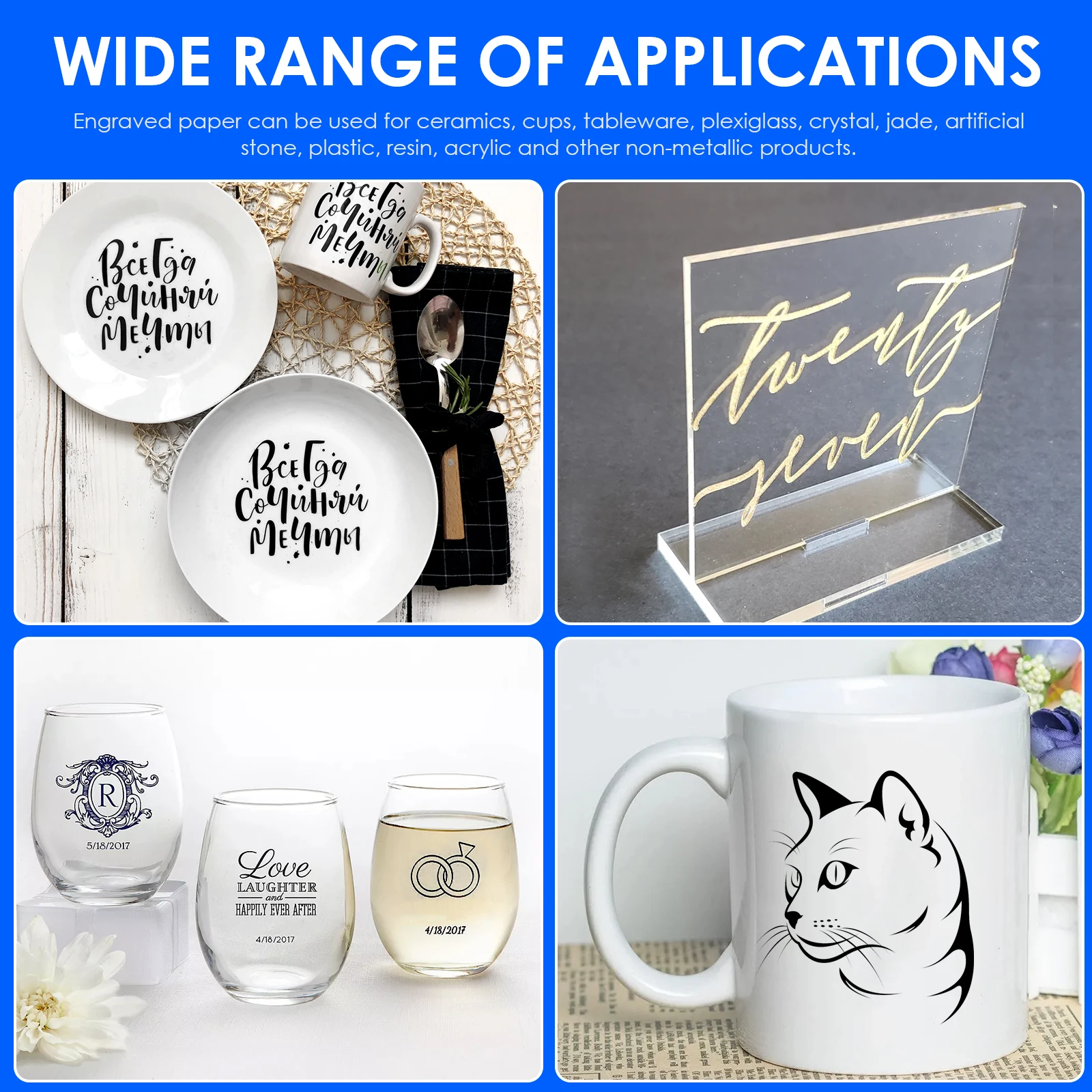 5 sztuk grawerujący papier do znakowania do maszyny do grawerowania laserowego 39x27cm DIY kolorowy papier do grawerowania ceramiczny szklany papier do znakowania laserowego