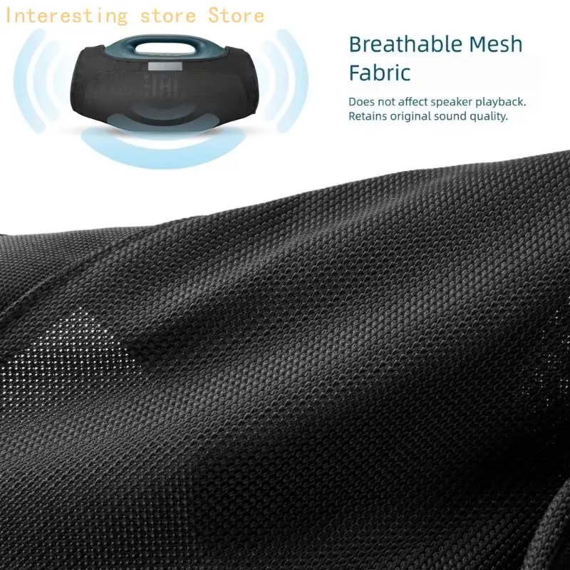 Atmungsaktive 900D-Nylon-Lautsprecherabdeckung mit einfachem Zugriff auf Griffe, Knopf und Anschluss für Boombox 4, bequeme – Detail 9
