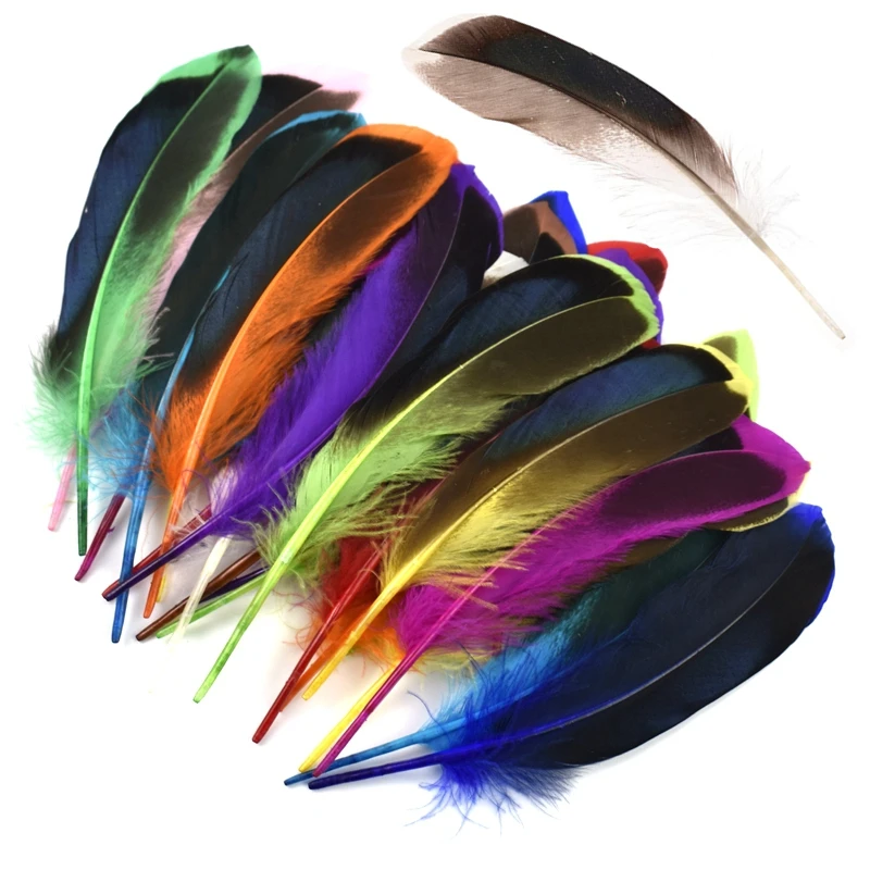 Colored Duck Feathers for Needlework Natural Small Goose Feather Dream Catcher Crafts Handicraft Accessories Wedding Decoration