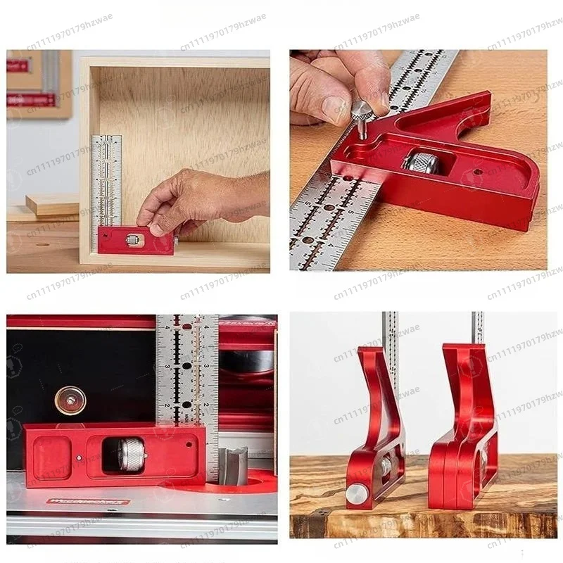 Adjustable Plastic Woodworking Caliper Ruler Precision Measuring Tool For Carpenter Marking Gauge