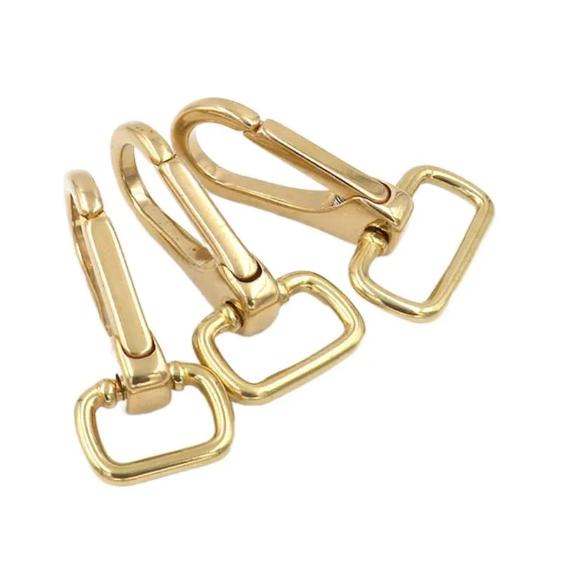 

Pure Brass Square Bottom Movable Hook Bag Hook Buckle Pure Copper Bag Buckle Handmade Leather Hardware Accessories 008