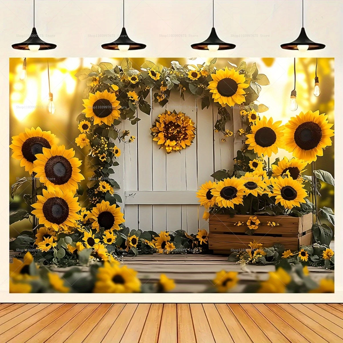 Summer Clothing Banner - Sfondi 2D con Girasoli in Vaso,