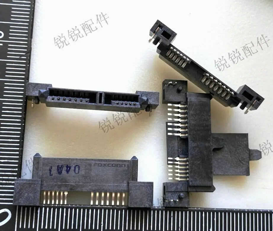 For Foxconn SATA6P + 7P female seat, sinking board SMT patch 13P hard disk interface, socket SATA female seat
