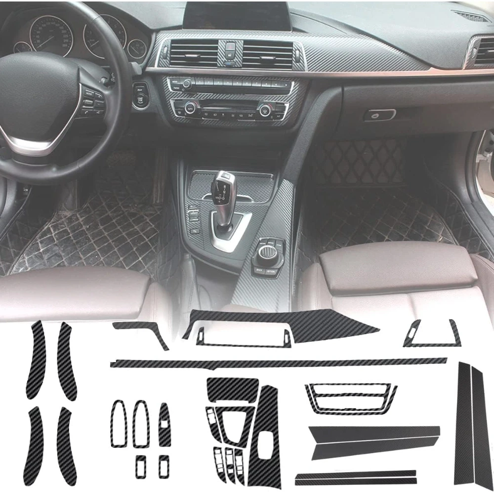 

For BMW 3 Series 4 series/F30 F31 F32 F34 F36 Car Center Console TPU Carbon Fiber Protective Film Anti-scratch Repair Film