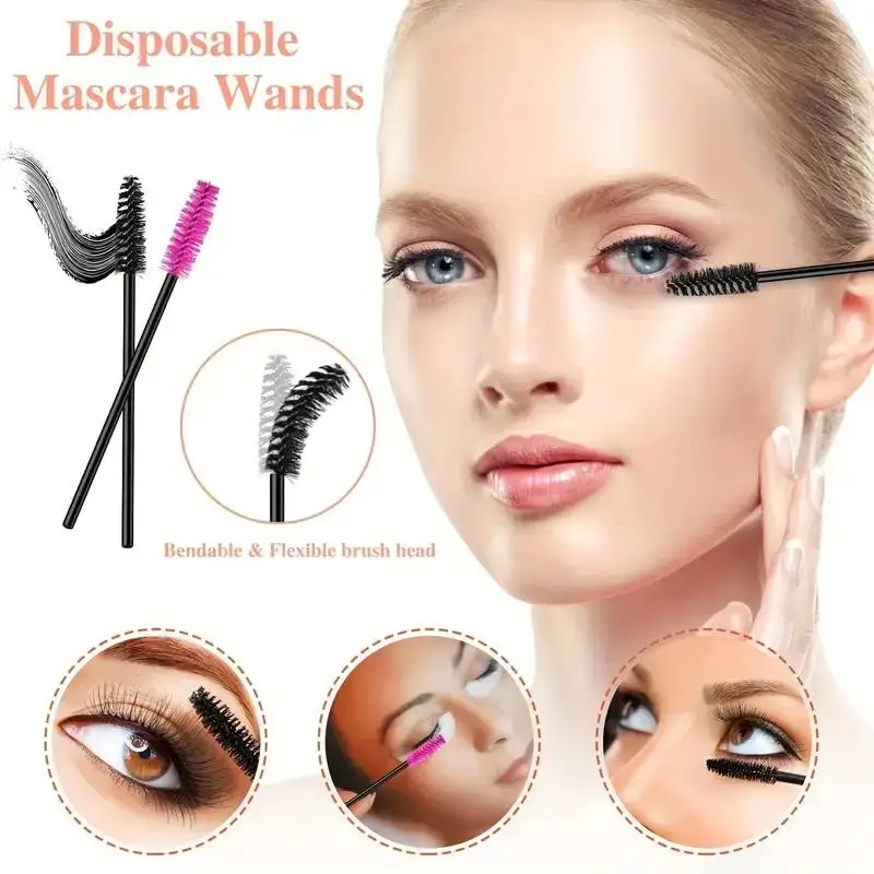 22-teiliges Make-up-Pinsel-Set mit Aufbewahrungsbox – Mascara-Zauberstäbe, Wimpern-Pinsel, Geschenkset, Geschenk zum Muttertag