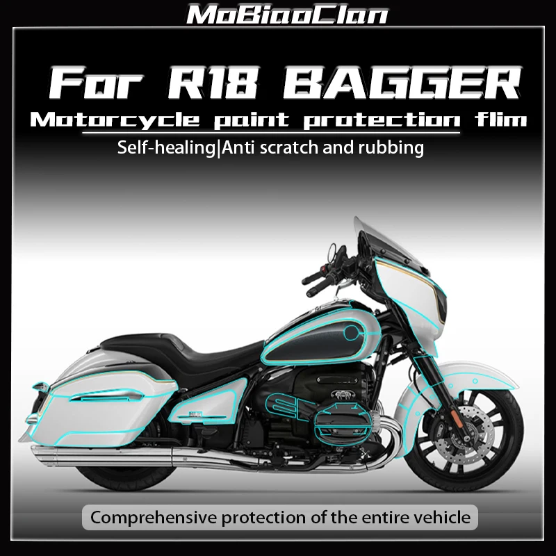 

Для BMW R18 Bagger r18 Bagger прозрачный невидимый костюм для всего тела ТПУ защитная пленка для топливного бака краска наклейка аксессуары