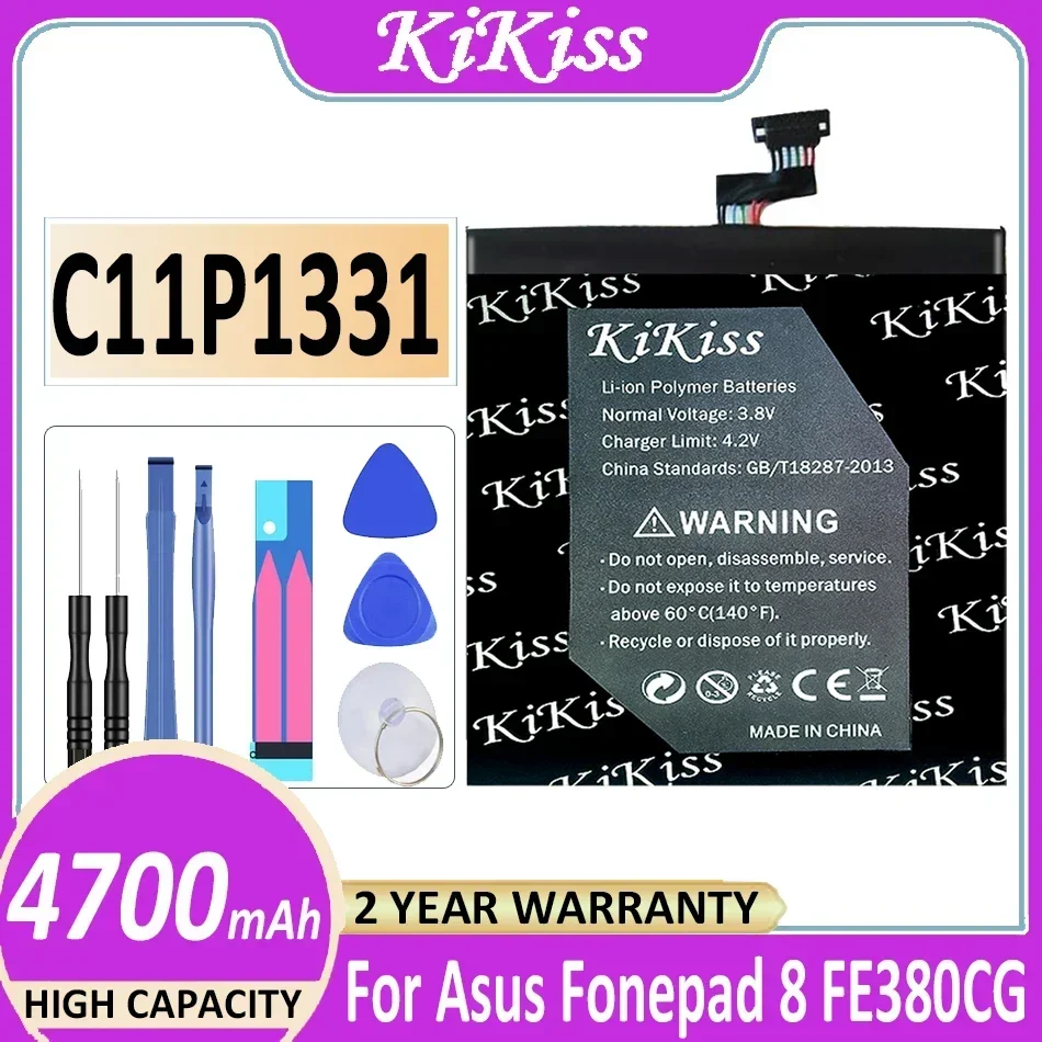 

4700mAh KiKiss High Capacity C11P1331 Tablet PC Battery for Asus Fonepad 8 FE380 R051 FE380CG Fonepad8 Batterij