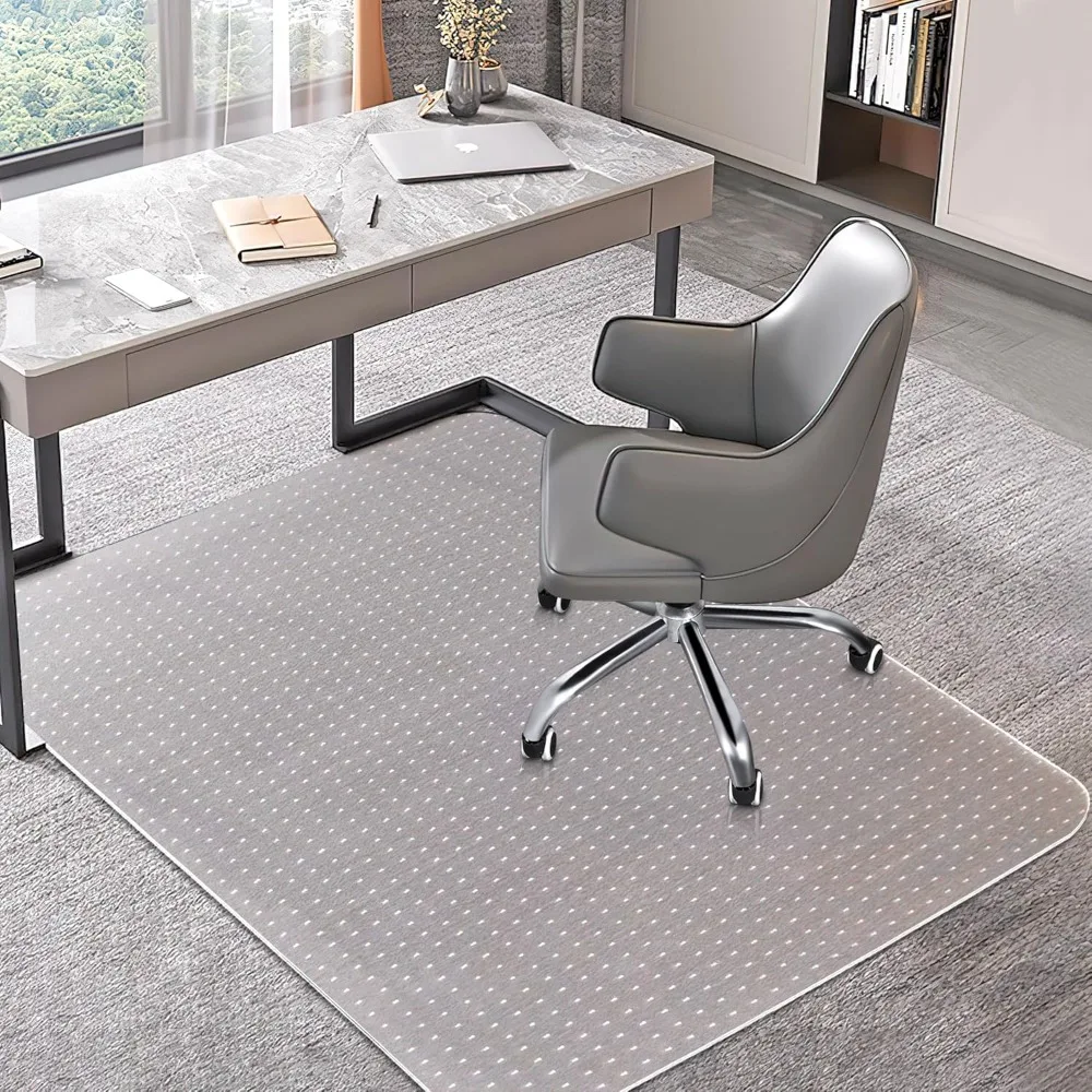 

Office Chair Mat for Carpets, Clear Computer Desk Chair Mat for Low Carpeted Floors, Thick and Sturdy Carpet Protector, Easy Gli