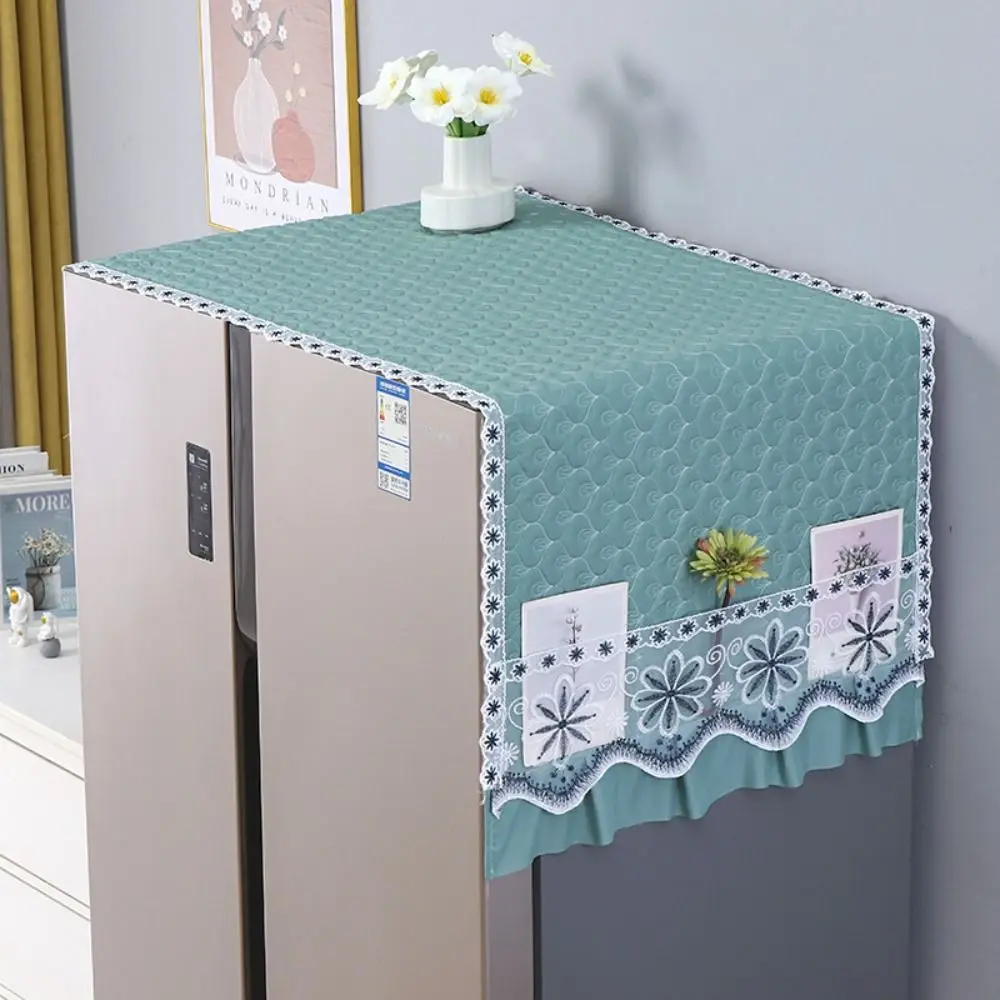 55x140cm Refrigerator Dust Cover Single Door Dust-proof Washing Machine Towel Starfish Embroidered Cabinet Decoration Cover