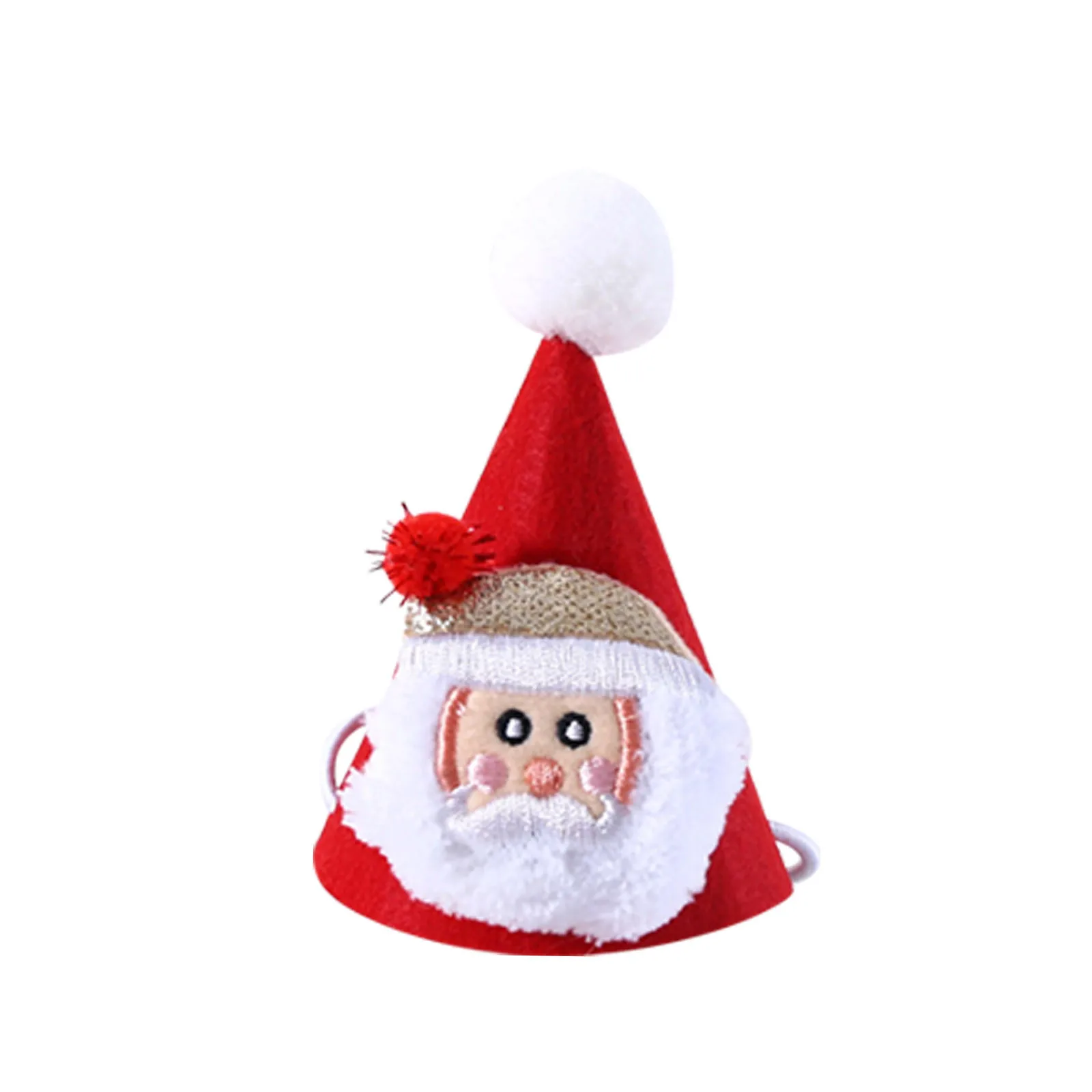 Pet Cat Teddy Dog Birthday Hat Stereo Ball Ball Hat h Cartoon Doll Christmas Hat Headdress