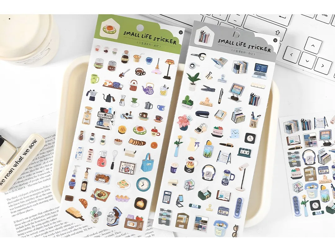 Niedliche Scrapbooking-Aufkleber, Junk-Journal-Bastelbedarf, Lifestyle-Dekorationselemente für kreatives Schreiben und Erinnerungserhaltung – Detail 30