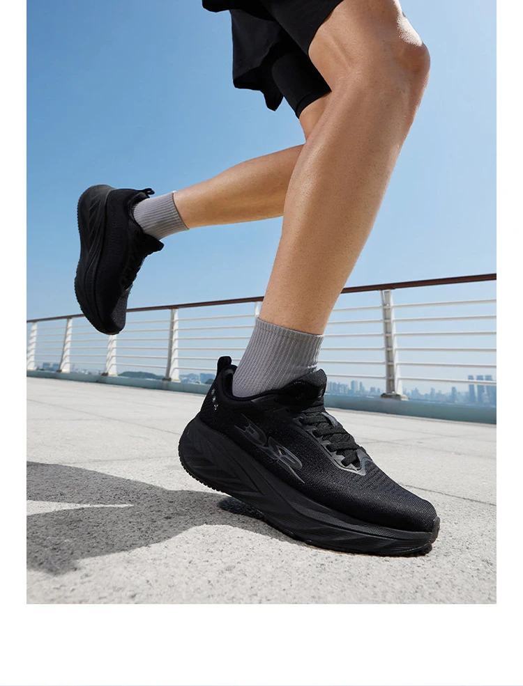QIAODAN DS2 2nd Gen Men's Wide Toe Box Running Shoes Breathable Mesh Lightweight Shock Absorbing Sports Sneakers QXB023263220R