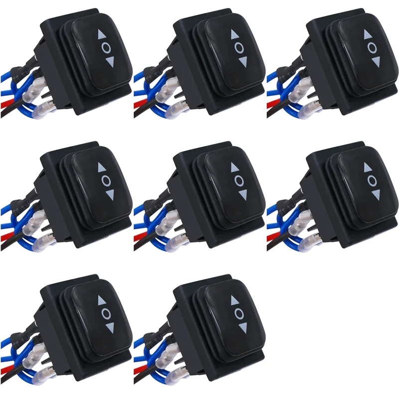 【FEEL THE DIFFERENCE 】8X Momentary Polarity Reverse Switch Waterproof Control Motor Actuator 6 Pin 3 Position Rocker Toggle Swit
