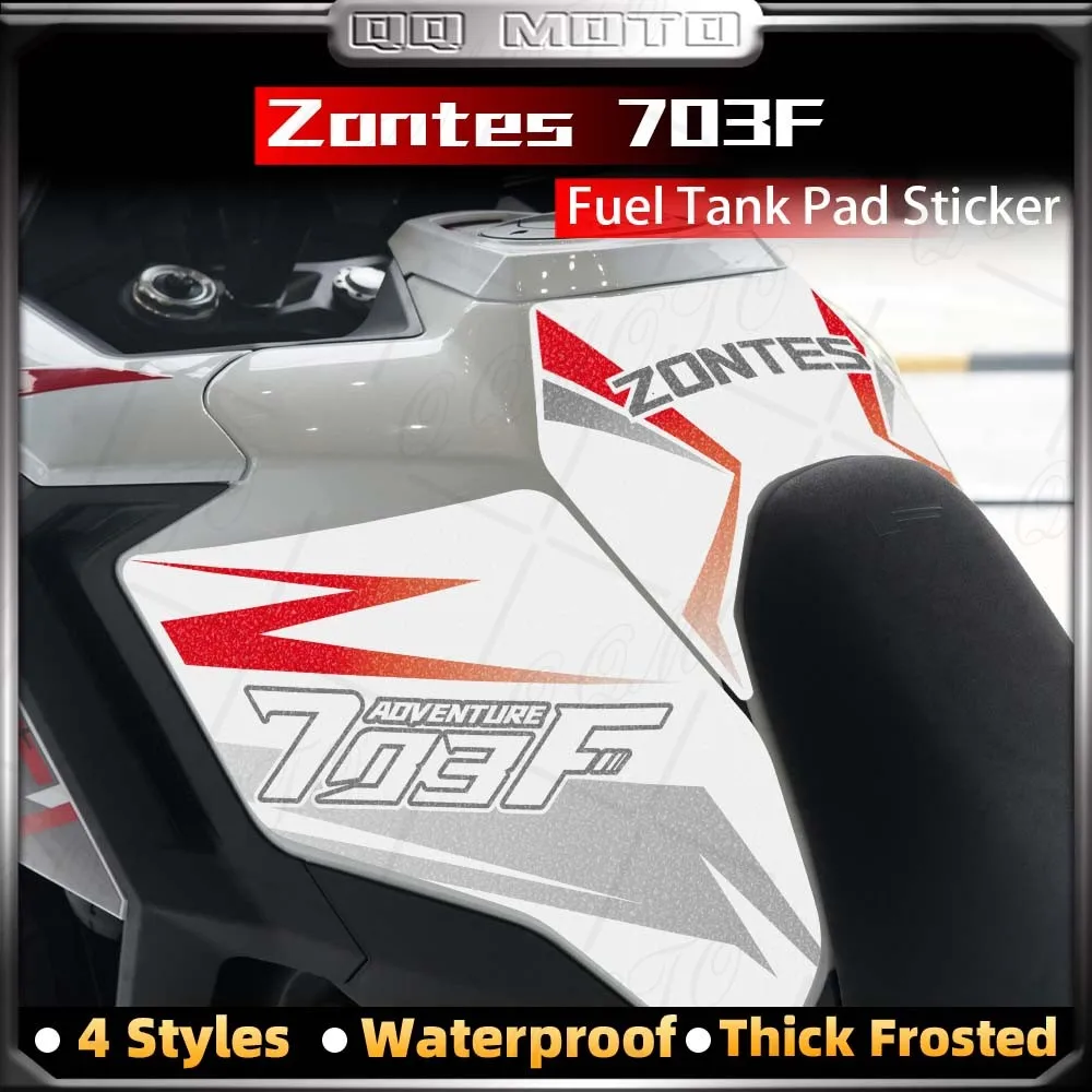 ل Zontes 703F F703 703 F مغامرة 2024 دراجة نارية سميكة متجمد خزان الوقود عدة ملصق بطانة حماية الشارات المضادة للخدش