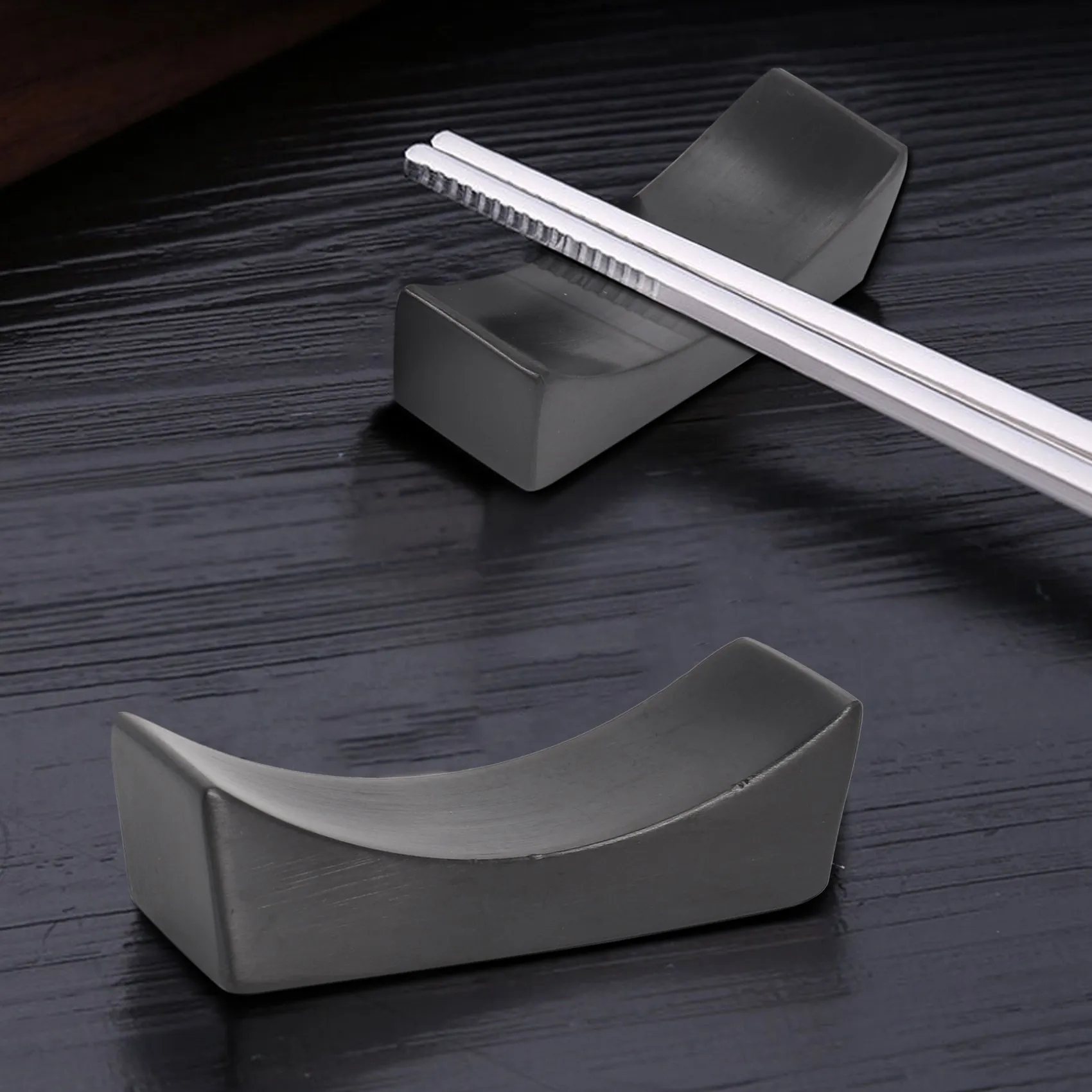 HOT-5 Pcs Stainless Steel Chopsticks Rest Holder,Knife Rest,Spoon Holder,Fork Rack,Tableware Stand,Table Decor