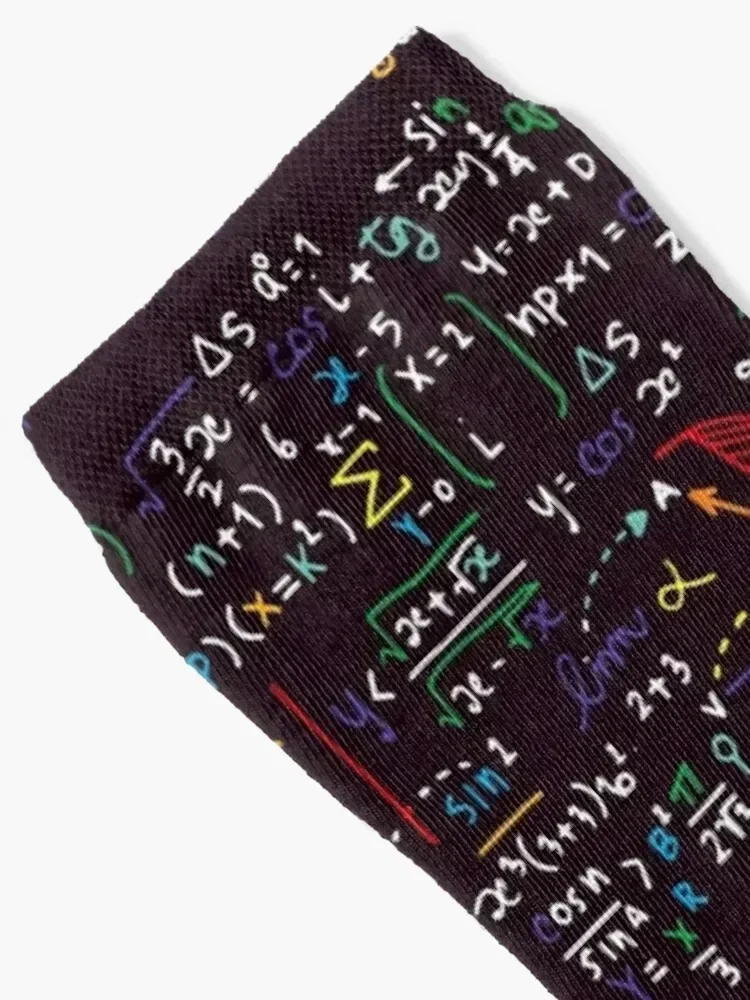 Colorful Math Formulas Socks Thermal man winter valentine gift ideas Socks For Men Women's