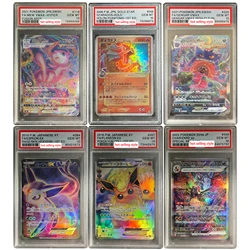 Diy PTCG Gengar Charizard Mewtwo Rating Collection Card Copy Version Rating Card Eevee Classic limited Anime Cards Gift Toy