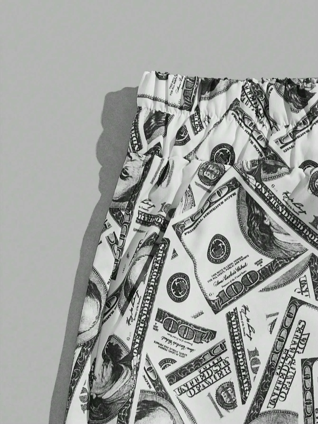 Funny Men's Beach Shorts Summer New Hawaii Dollar Drawstring Men's swim Trunks Elastic Waist 3D Print Gradient Breathable Shorts