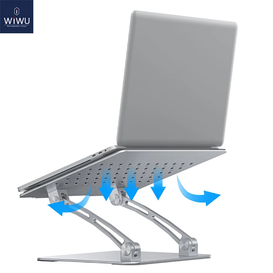 

WiWU Laptop Holder Stand for MacBook Air Pro 13 14 16 17.3 inch Stepless Adjustment Holder for MacBook Pro 16.2 Folding Holder