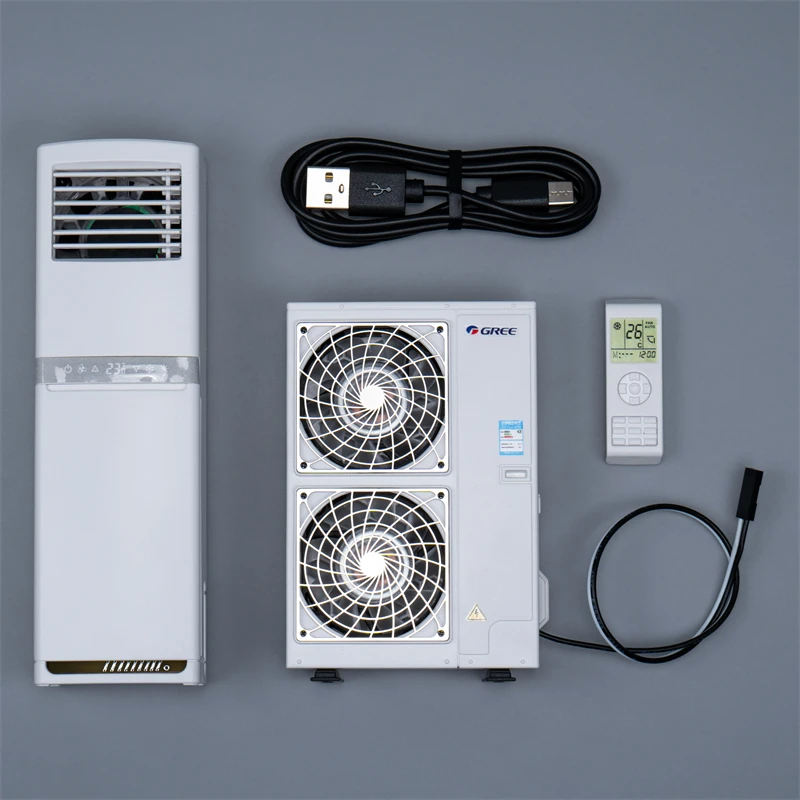 Simulato condizionatore d'aria modello in miniatura per 1/14 Tamiya RC camion rimorchio ribaltabile Scania 770S Actros Volvo 750 MAN LESU parte di auto