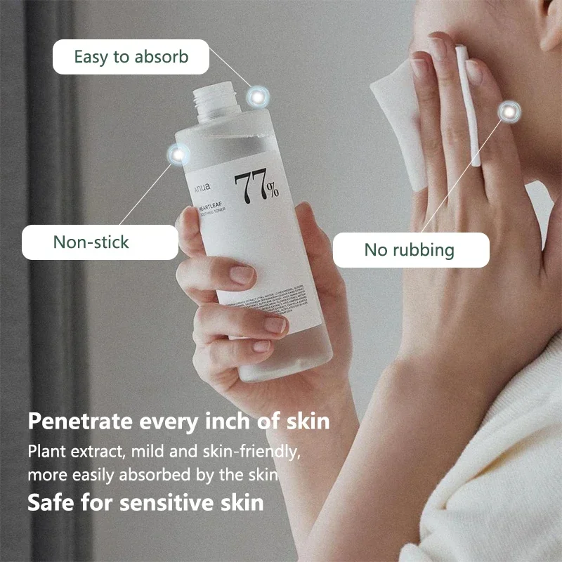 Whitening set Anua Heartleaf (Centella) 77% Soothing Toner For Face Oil Control Acne Remover Pore Minimizer anua Korea skincare