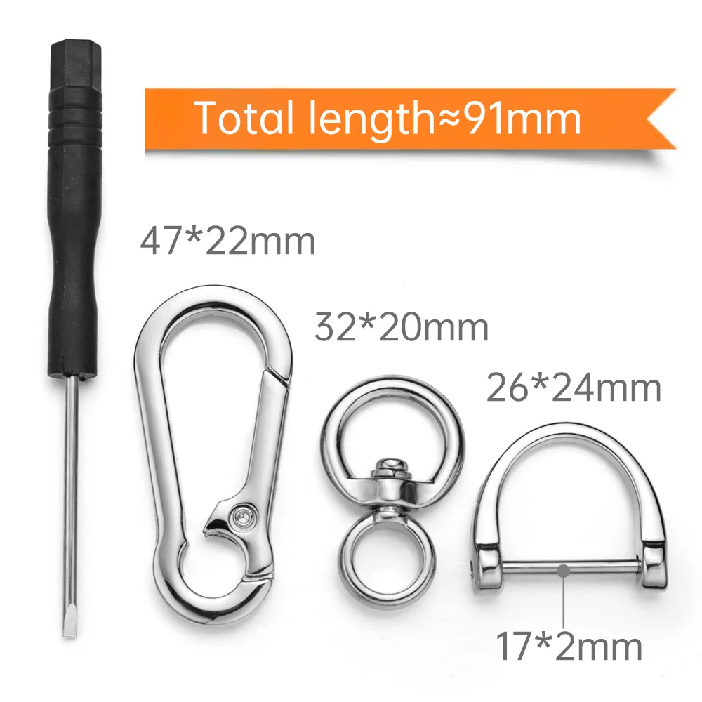 Creative Metal Car Keyring Keychain Men\'s Key Chain Holder High-Quality Horseshoe Buckle Hanging Key Ring Accessories K411