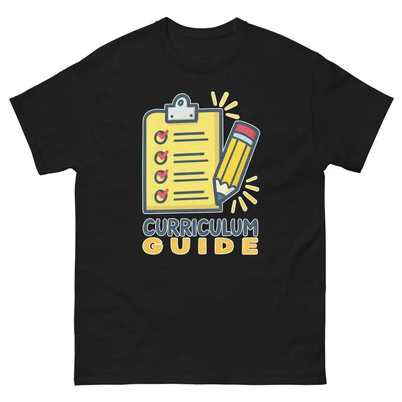 

Curriculum Guide School Classroom Object Office Teacher T Shirt