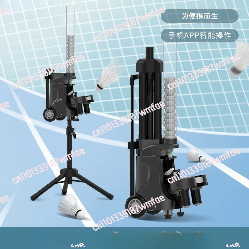Badminton serve machine Portable single trainer Self-training ball feeder