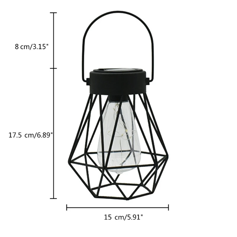 Lâmpadas movidas a energia solar ar livre pendurado luzes solares luzes do jardim ar livre decorações do jardim adequado