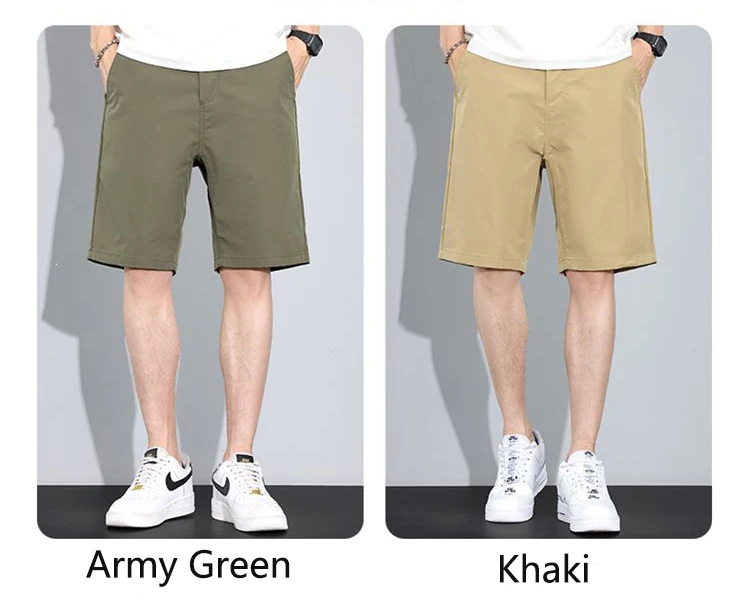 2026 Marken-Kleidung Shorts für Herren im Sommer Dünne Gerade Geschnittene Lässige Fünf-Viertel-Hosen Herren Lose Eisseiden-Sportshorts – Detail 2