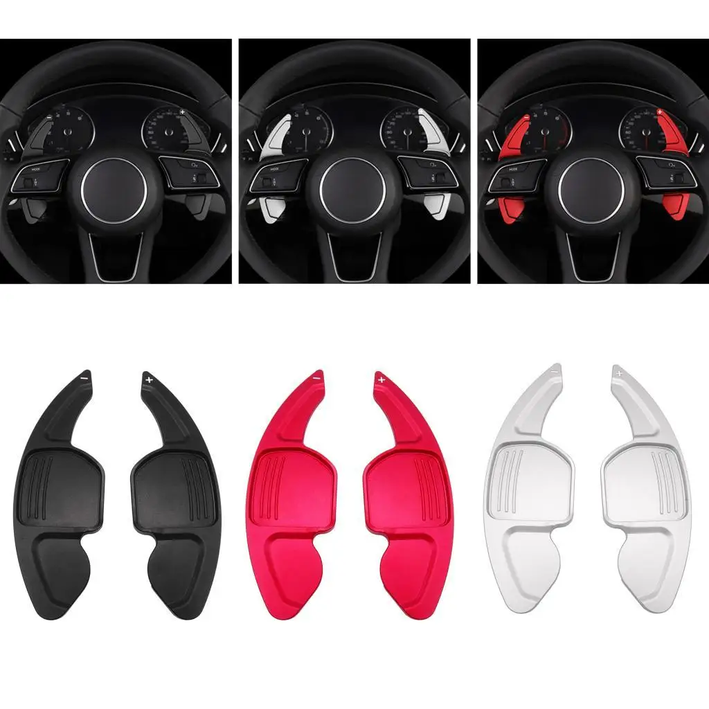 Pair Steering Wheel Paddle er Aluminum Alloy for Most for audi X’s to Look Better and Enhance Driving Experience
