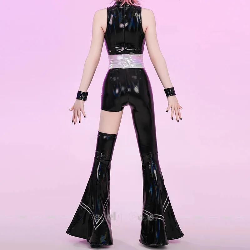 2025 22 Anime New Panty&Stocking with Garterbelt Polyurethane Cosplay Costume Wig Bodysuit Earrings Props For Women Girls Party