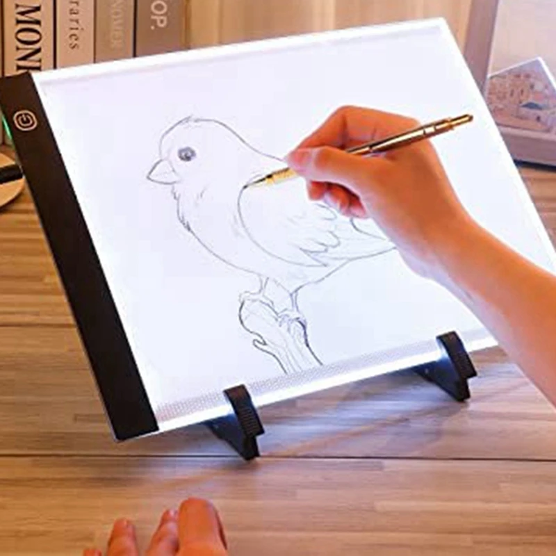 Top-A4 LED Tracing Light Box Sheets A4 Tracing Paper For Drawing Detachable Stand For Diamond Painting Drawing Sketching
