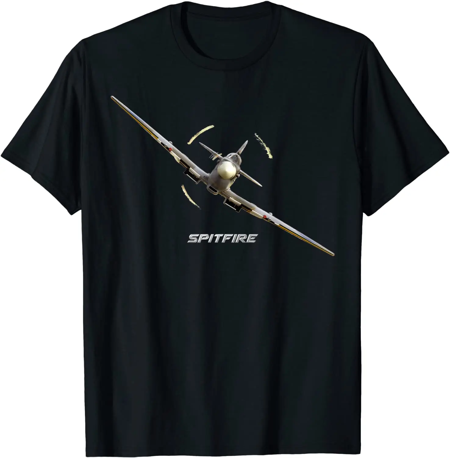 RAF Supermarine Spitfire Hunting Plane Fighter T-Shirt. Summer Cotton Short Sleeve O-Neck Mens T Shirt New S-3XL