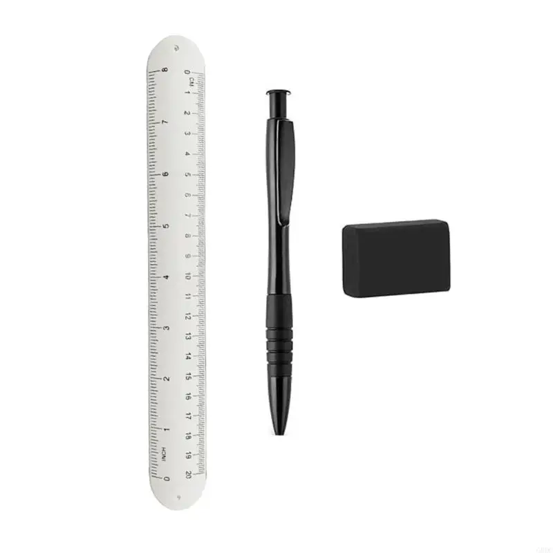 G8DC 3-in-1 تذكير الأساور صفعة ، وسادة المذكرات ، حاكم ، حاكم قائمة مراجعة أساور صفعة متعددة الوظائف لحشو تخزين