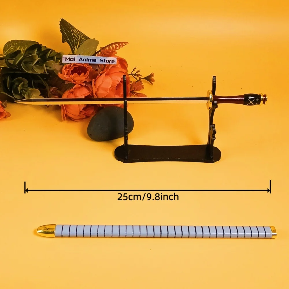 10in aço roronoa zoro katana metal anime zoro espada tamanho real katana original samurai sabre ferro ninja faca unsharp brinquedo presente