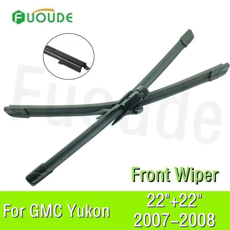 

Wiper Blade For GMC Yukon 22"+22" Car Windshield Windscreen Rubber 2007 2008