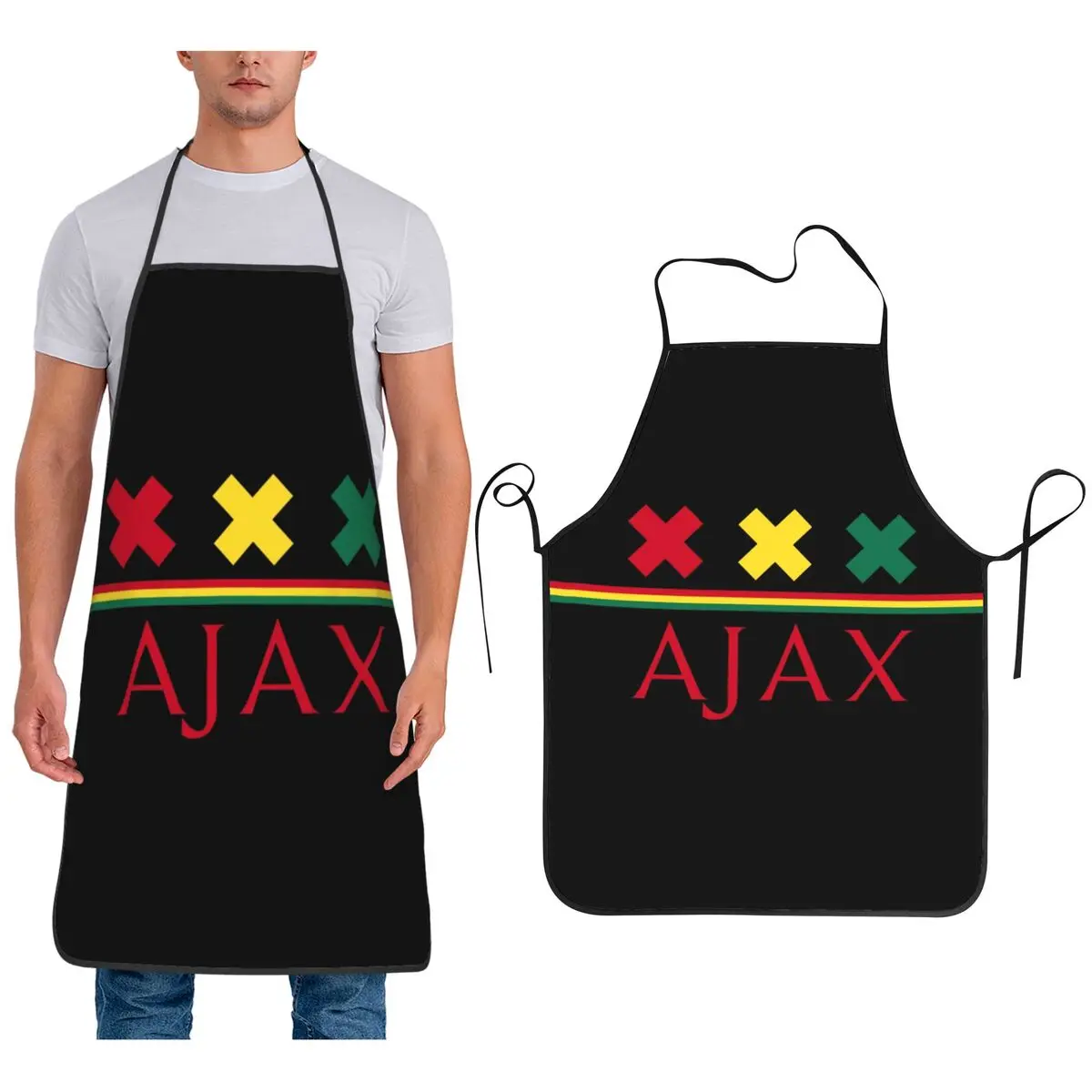 

Фартук Ajax Bob Marley10 для шеф-повара, кулинарии, кухни, нагрудник без рукавов, кухонный сарафан для уборки для женщин и мужчин, садоводства