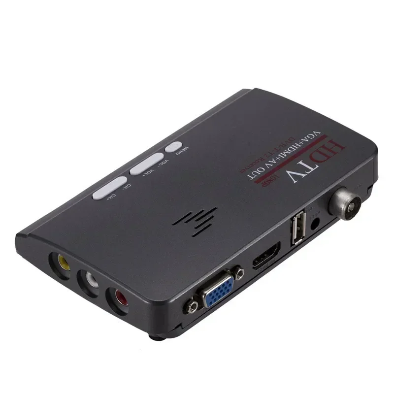 Receptor DVB-T2 DVB-T AV para VGA TV Box HDMI-Compatível VGA MPEG4 RF Digital Set-top Box
