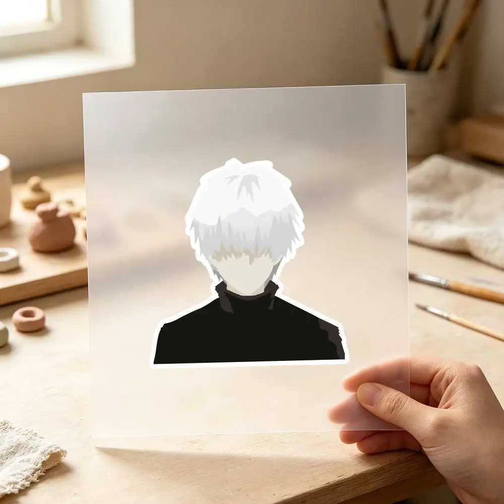 Anime Kaneki Ken Minimalist Waterproof Stickers For Decorating Car Windows Motorcycles And Computers.