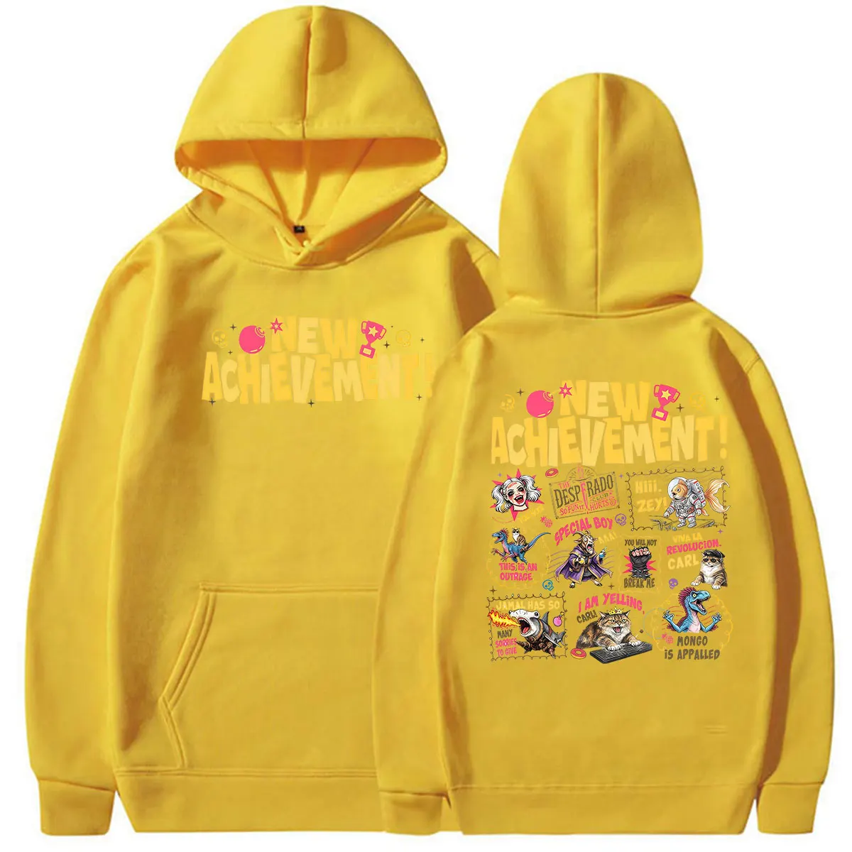 Neuer Achievement Dungeon Crawler Carl Hoodie Princess Donut Game Pullover Sweatshirt für Männer und Frauen Vintage Langarm Mode Kapuzenpullover – Detail 16